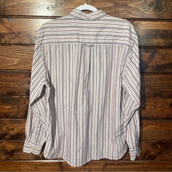 Tommy Bahama 100% Cotton Long Sleeve Striped Button Down Men's Size Large - Picture 14 of 15